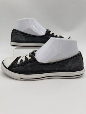 Converse Chuck Taylor All Star Ballet Lace Stonewash Black Size 6 Women's